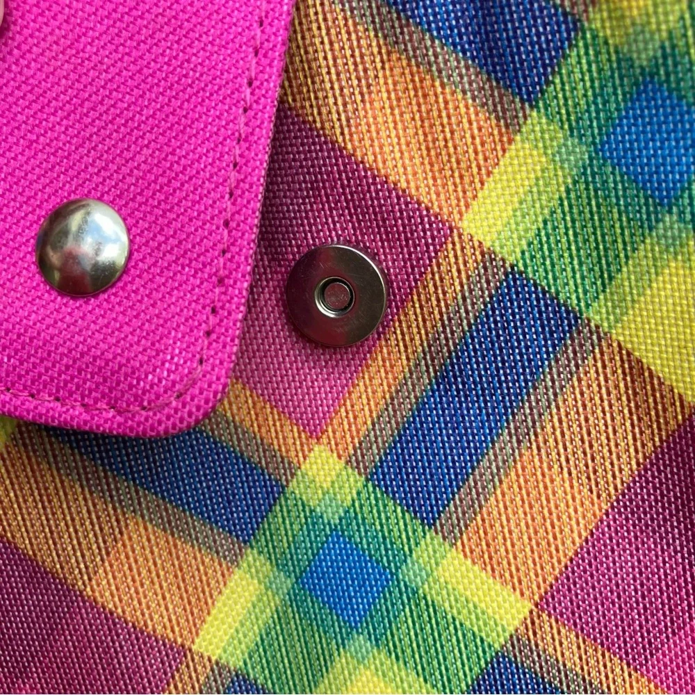 Rainbow plaid lunch tote - Picture 10 of 13
